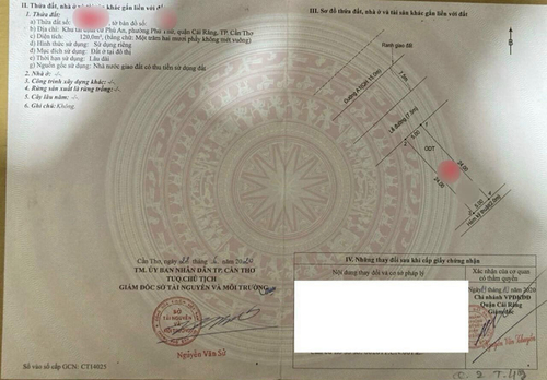 BÁN NỀN VỊ TRÍ ĐẸP ĐƯỜNG A1 KDC PHÚ AN - PHÚ THỨ - CÁI RĂNG - CẦN THƠ